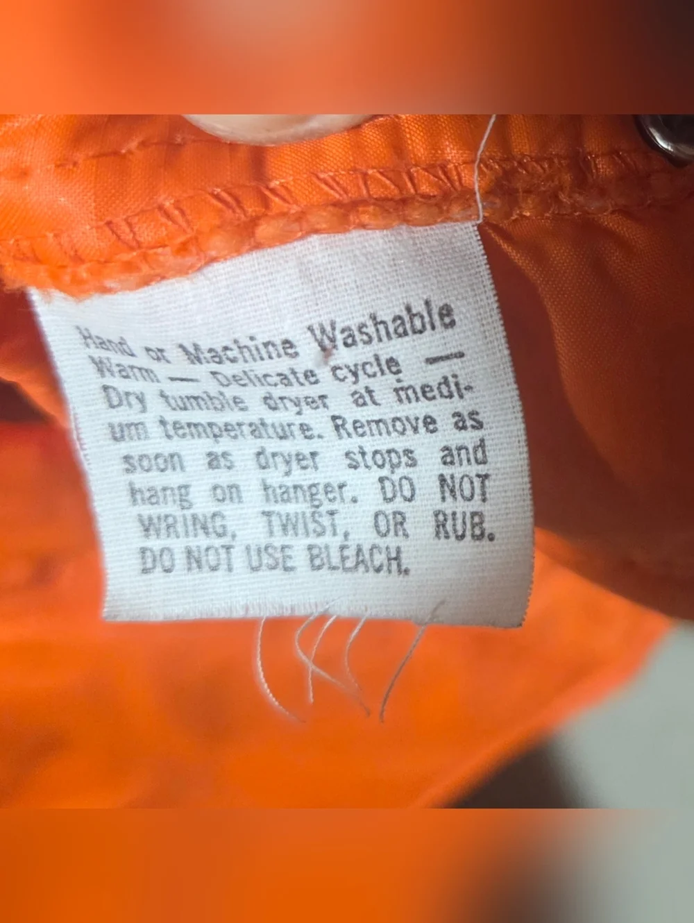 Vintage Montgomery Ward Mens Orange Puffer Vest Size M/L